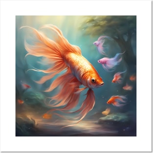 Intimate Fishy Friends Posters and Art